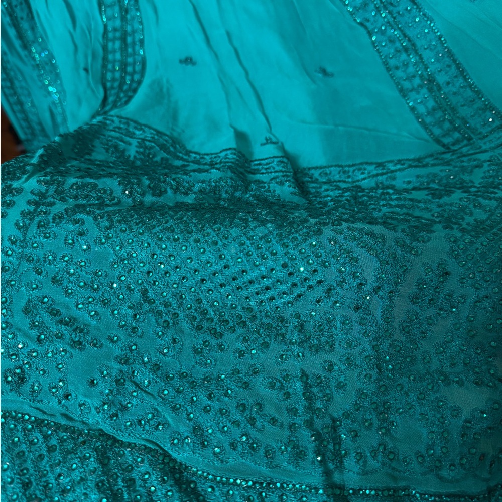 Crystal Embroidered Lehenga - Picture 5 of 11